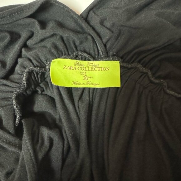 Zara Side Tie Low Back Dress Black - Picture 6 of 6